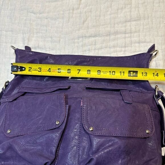 Kelly Moore Camera Bag The Libby Shoulder Bag Purple with Purple Lining - Picture 10 of 11